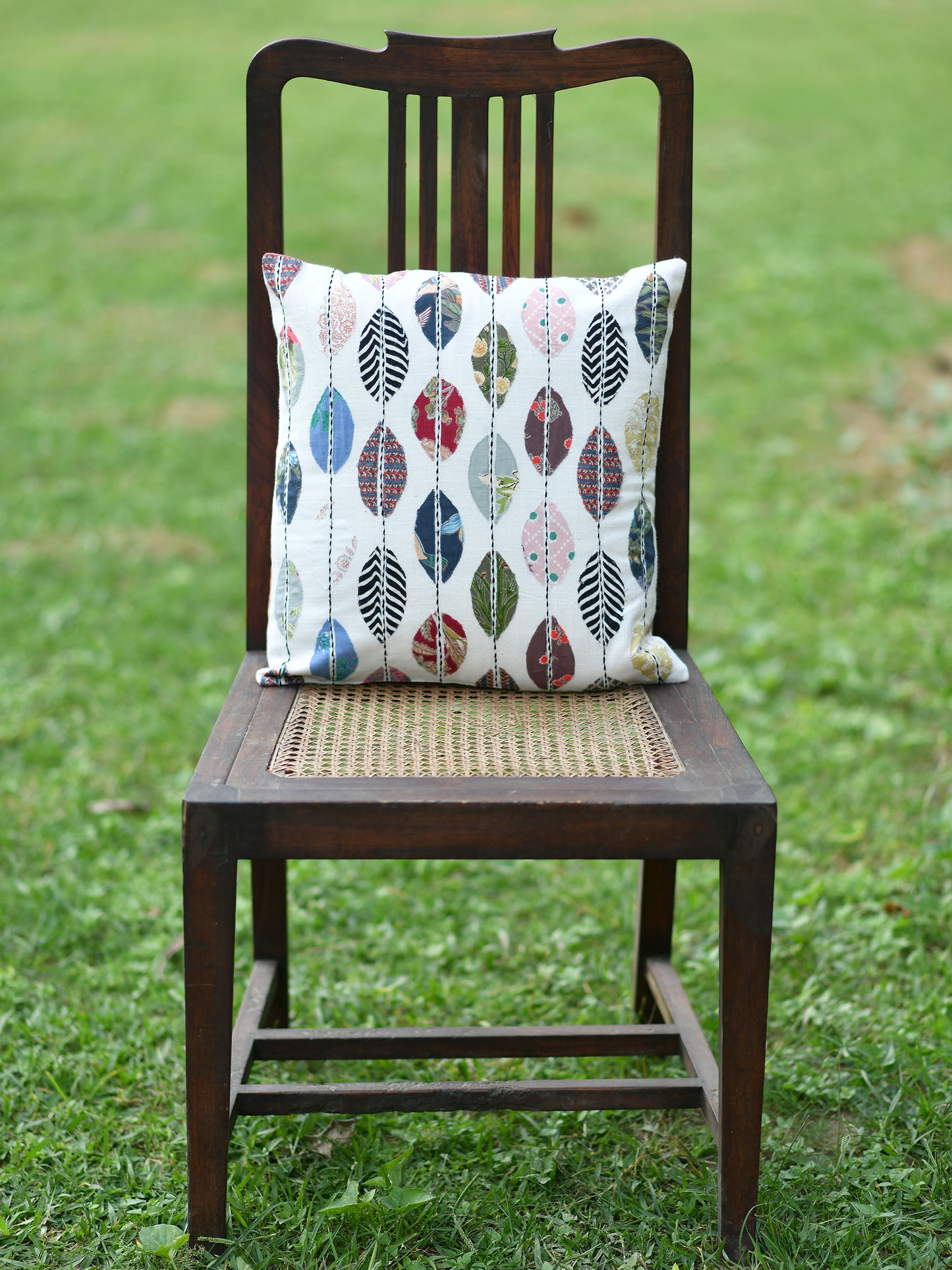 Green Cushion Cover : Leaf Drop