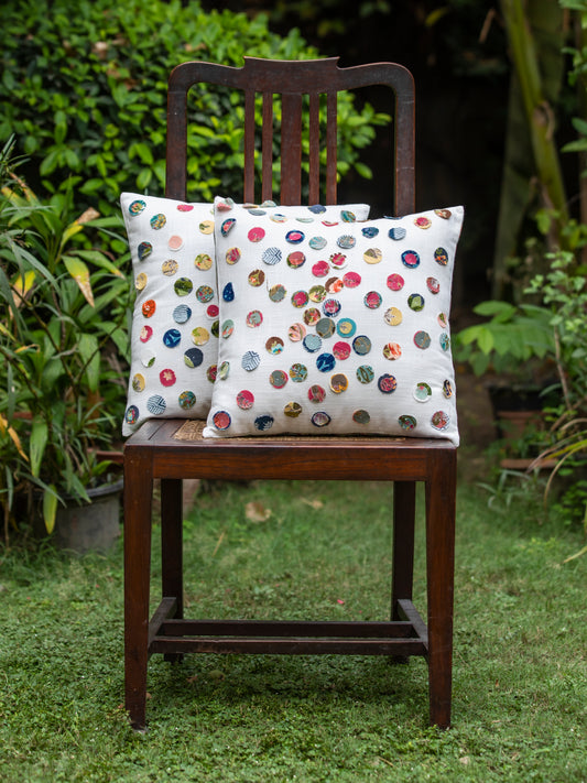 Green Cushion Cover : Petti Circle