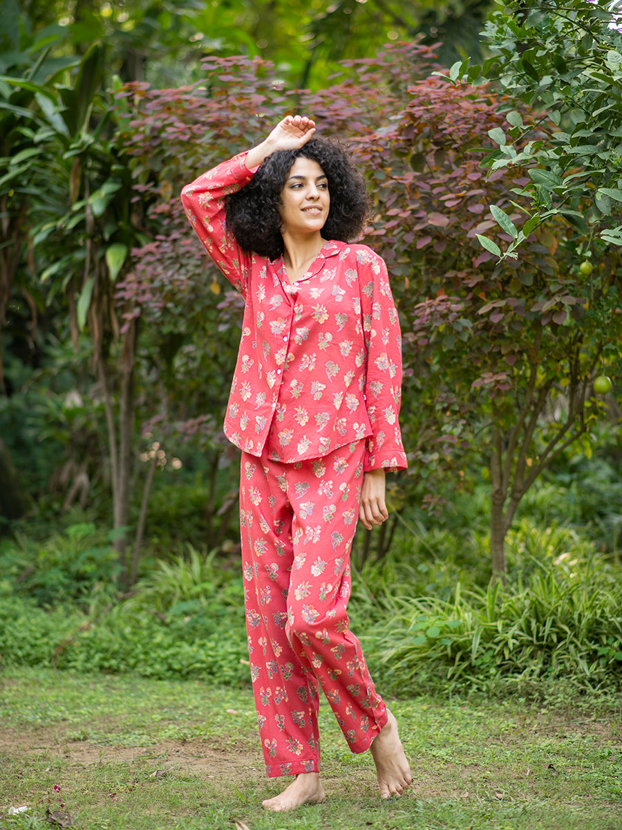 Vanessa PJ Set : Toile Red