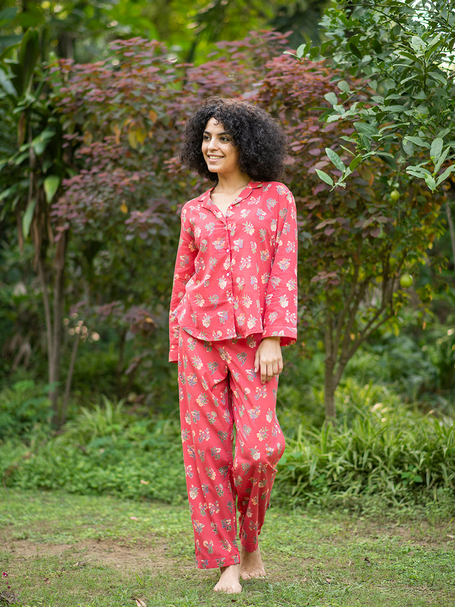 Vanessa PJ Set : Toile Red