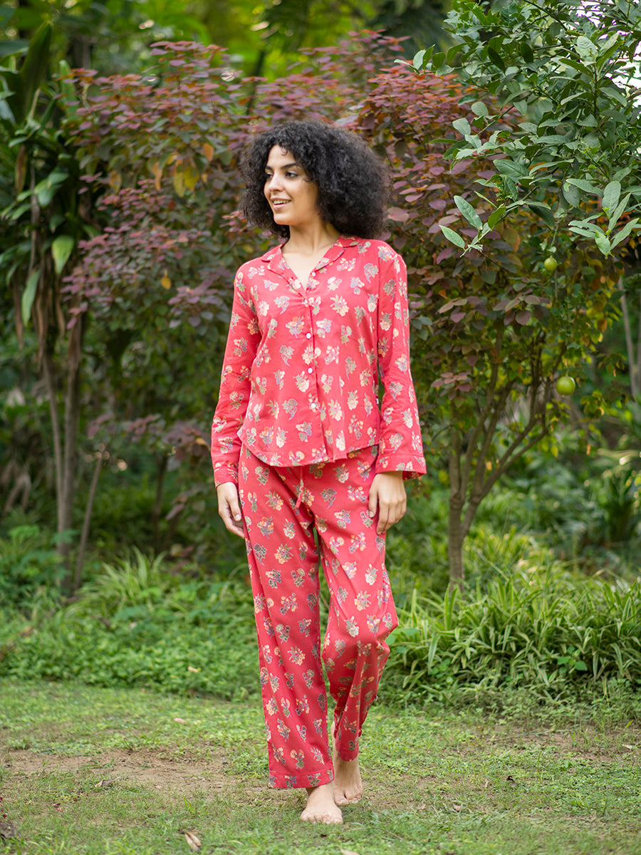 Vanessa PJ Set : Toile Red