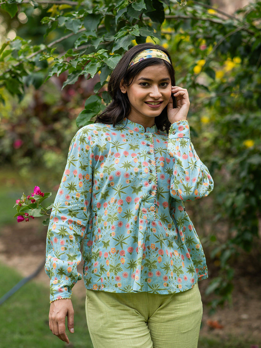 Banjara Top : Daisy Sky