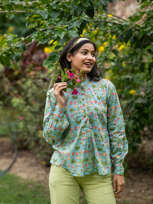 Banjara Top : Daisy Sky