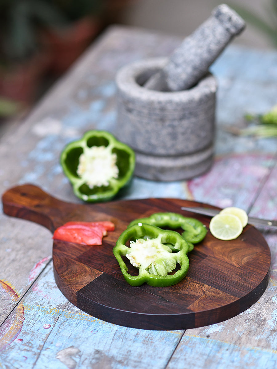 Chopping Board Round : Wooden