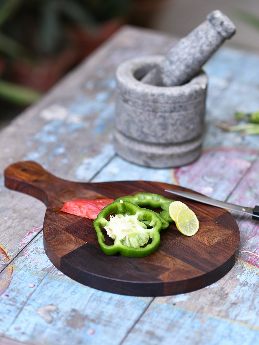 Chopping Board Round : Wooden