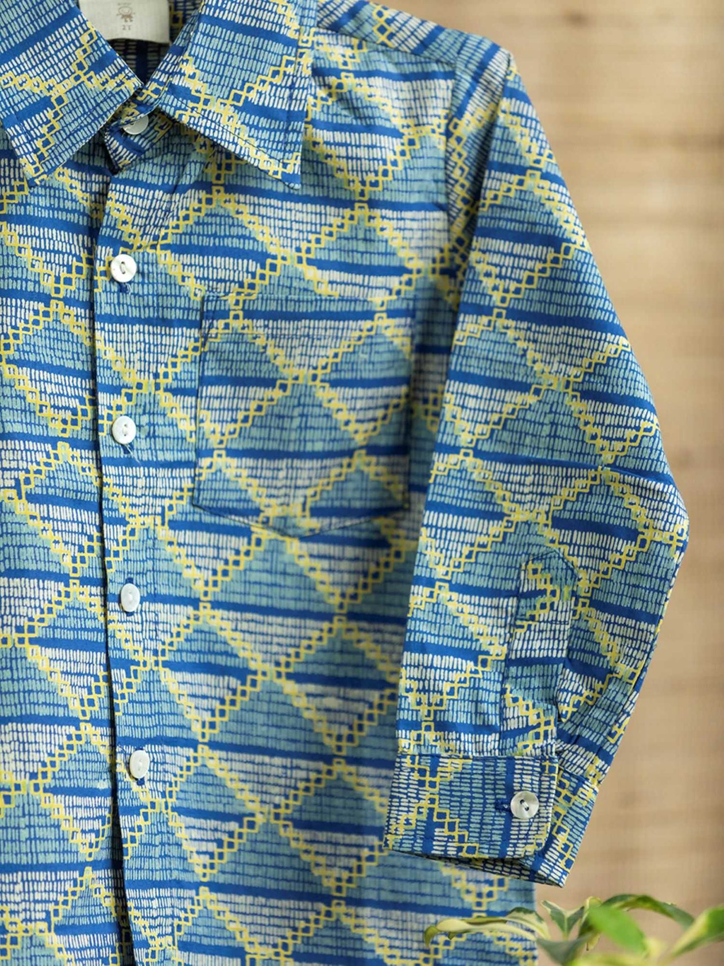 Angad Shirt FS : Phulkari Blue