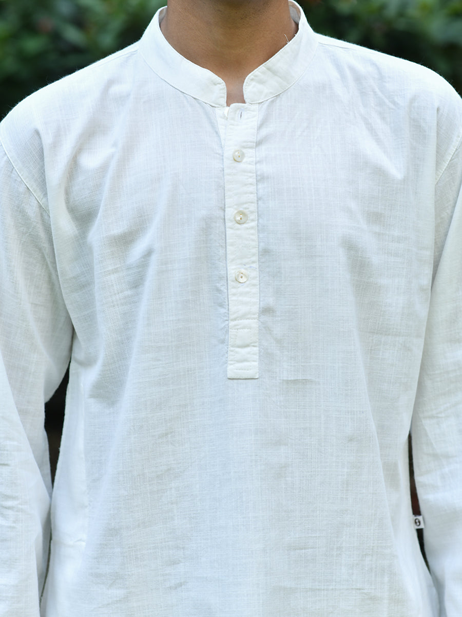 Men's Kurti : White