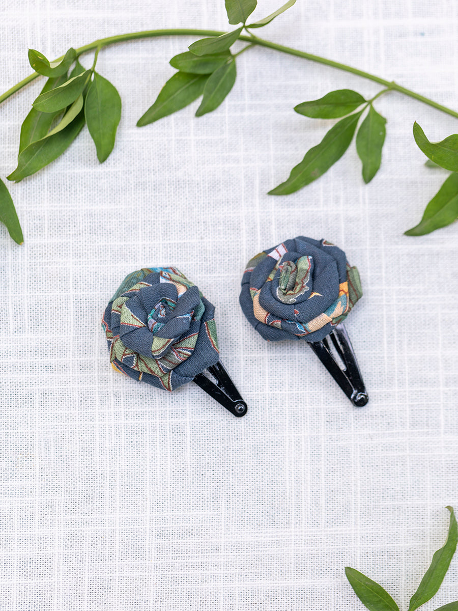 Roses Hair Clip Set of 2 : Assorted