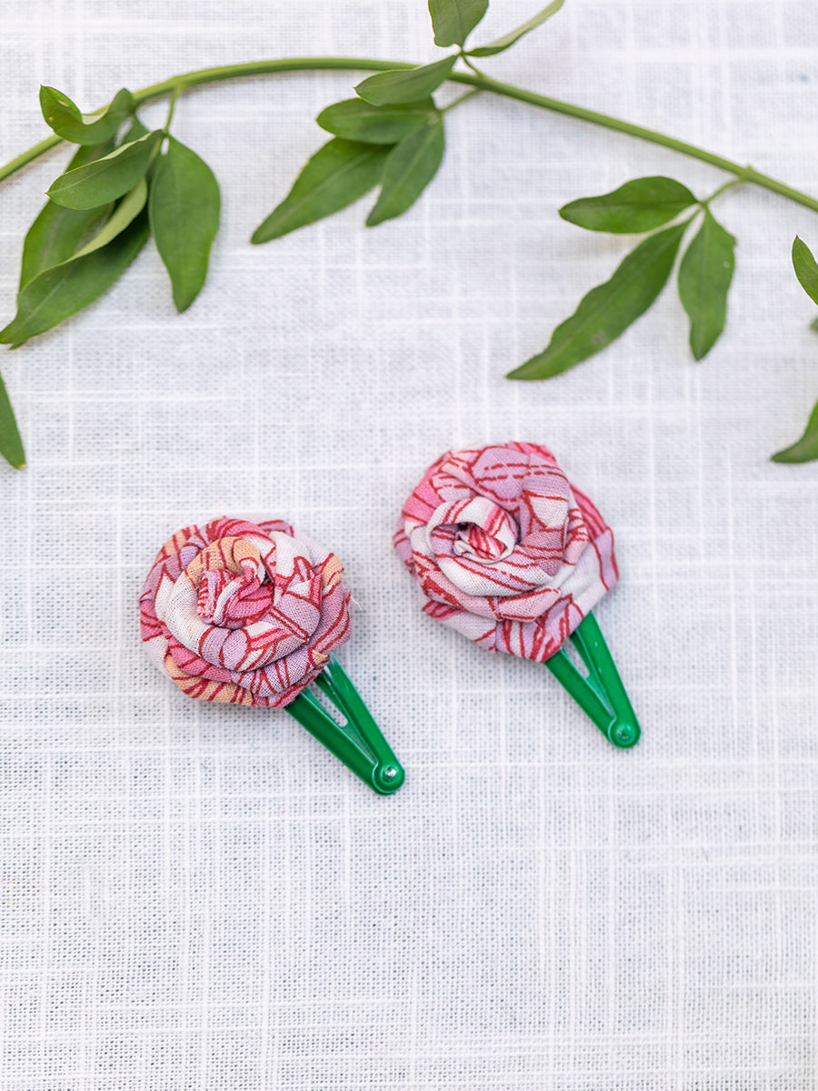 Roses Hair Clip Set of 2 : Assorted