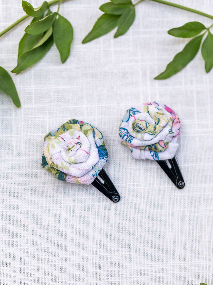 Roses Hair Clip Set of 2 : Assorted