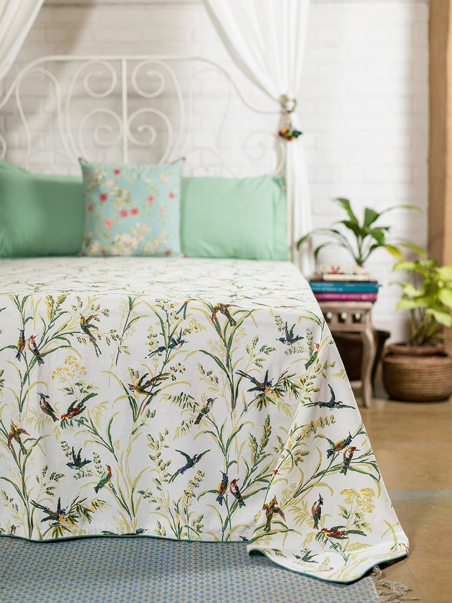 Bed Cover Piping : Humming Bird Natural