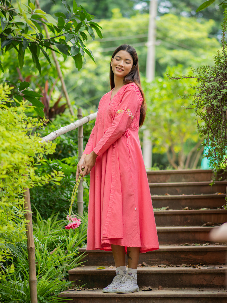 Anarkali Wrap : Red