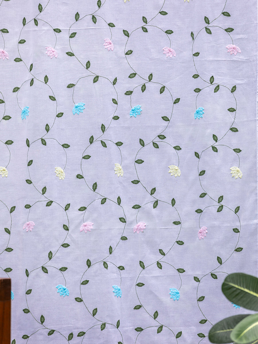 Applique Organdy Curtain : Colored