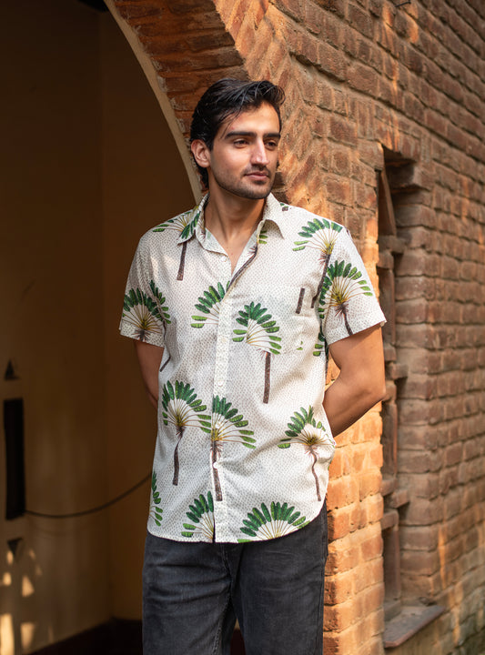 Xavier Mens Shirt H/S : Banana Country