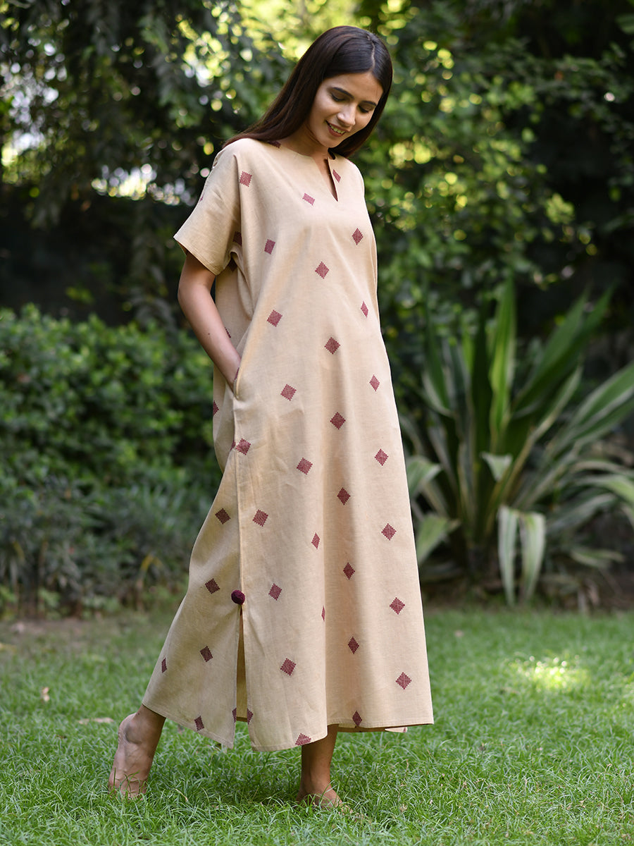 Bangla Kaftan : Bubby Butta Beige