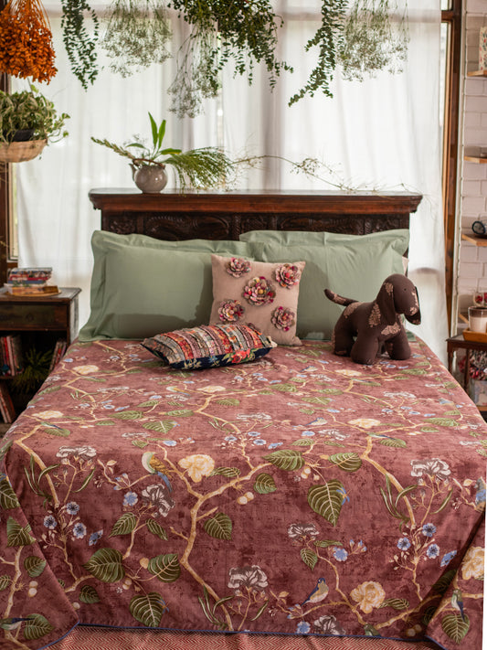 Bed Cover : Birch Rose