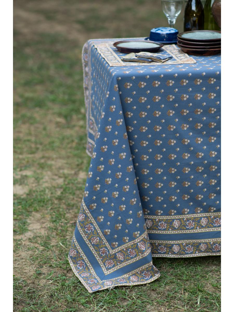 Table Cloth : Chanderi Denim