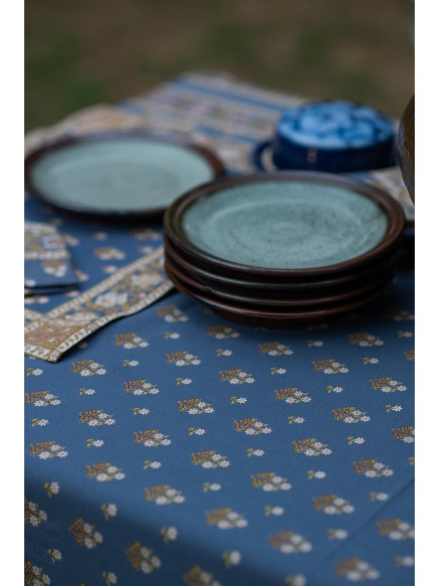 Table Cloth : Chanderi Denim