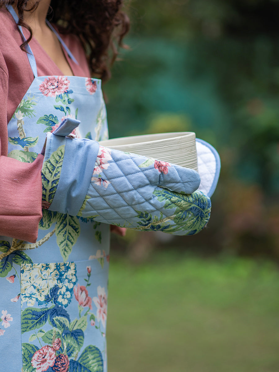 Oven Mitt : Chelsea Chambray