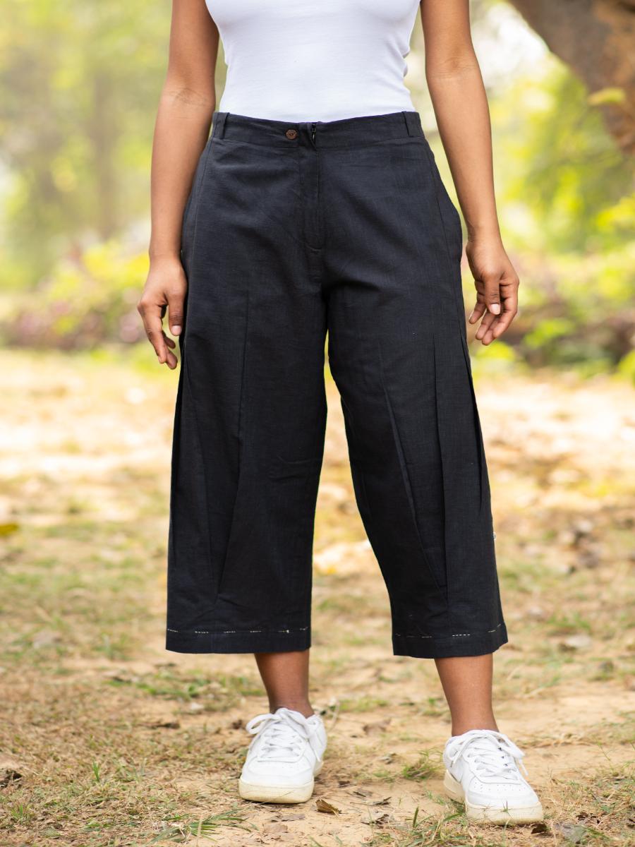 Cycle Pant Hand Emb : Black