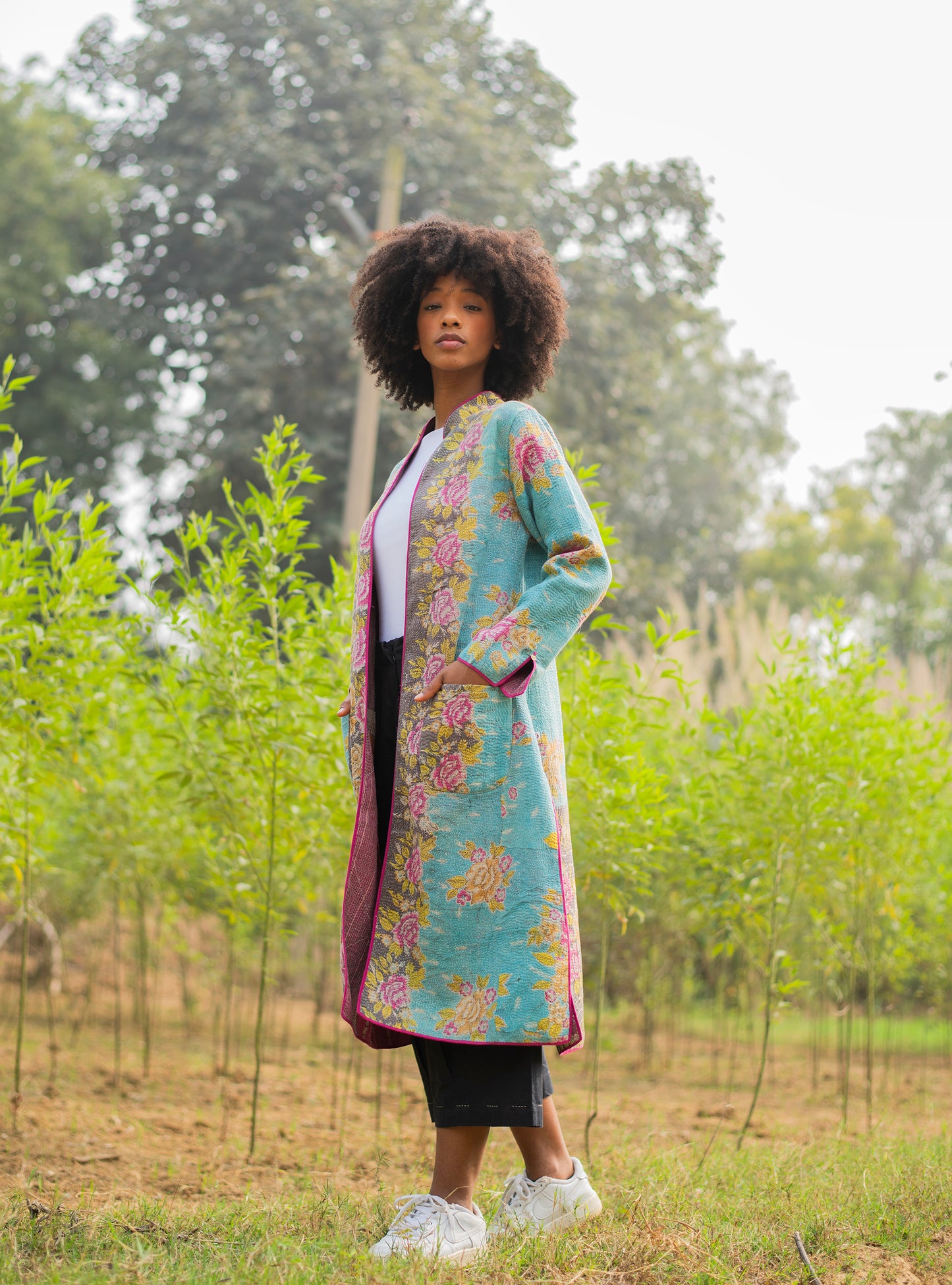 Vintage Gudri Long Jacket : Assorted