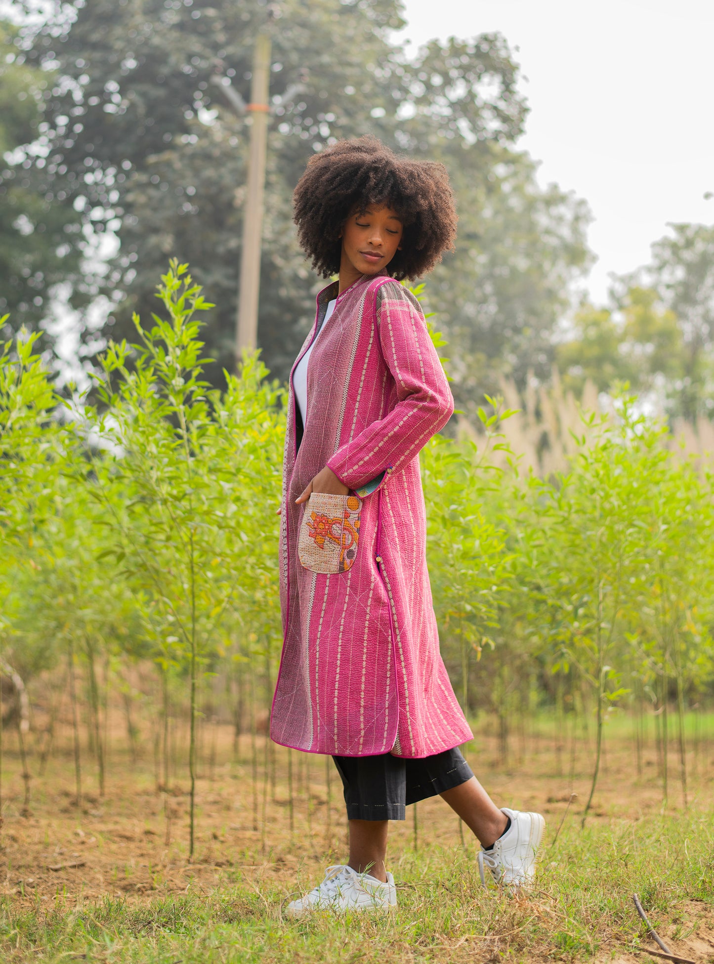 Vintage Gudri Long Jacket : Assorted