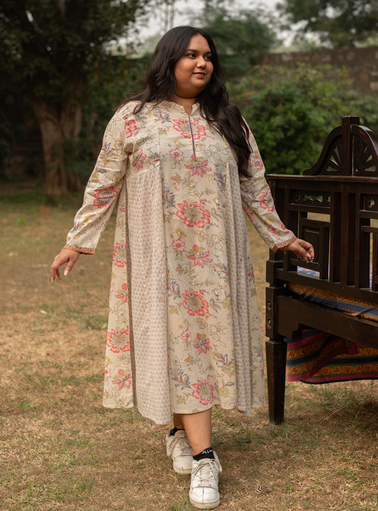 Begum Kurta : Rio Ivory