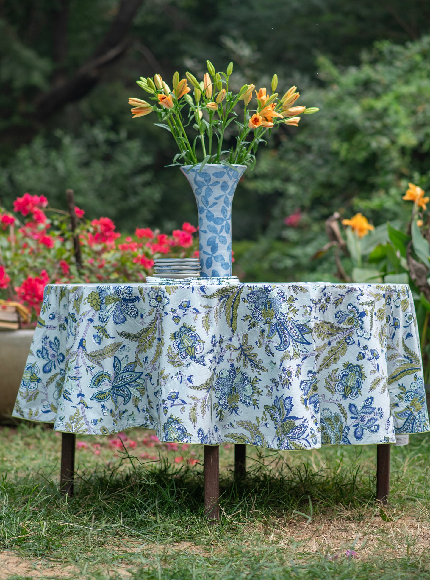 Round Table Cloth : Hawaii Aqua