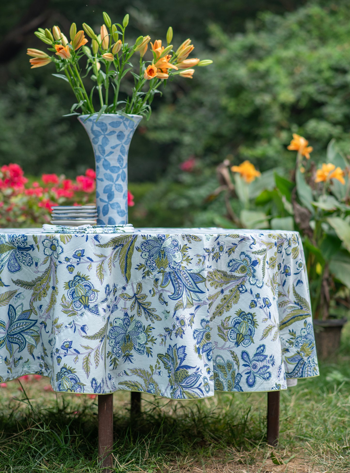 Round Table Cloth : Hawaii Aqua