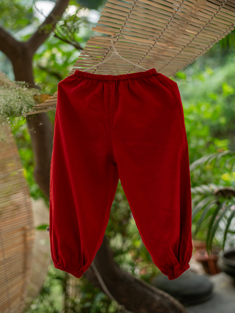 Kids Harem Pant (S) C.S. : RED