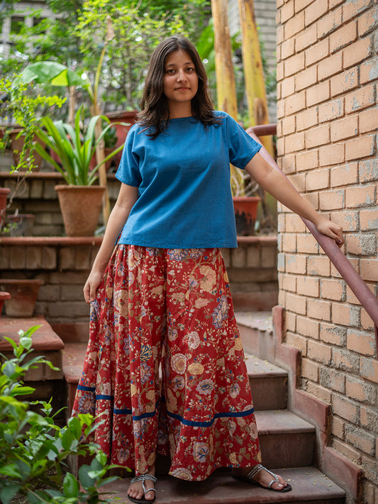 Sharara Pant : Malabar Rust