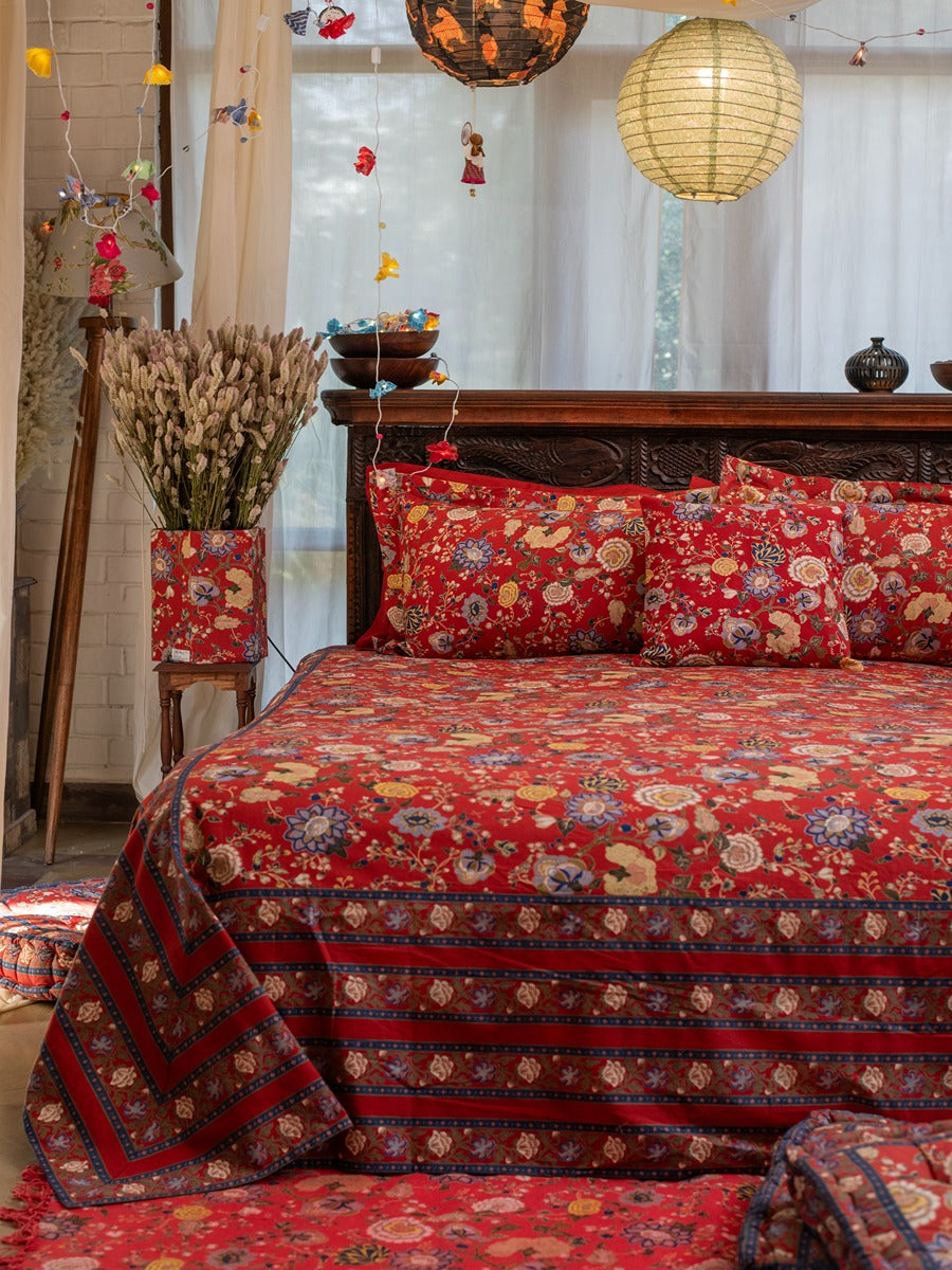 Bed Cover : Malabar Rust