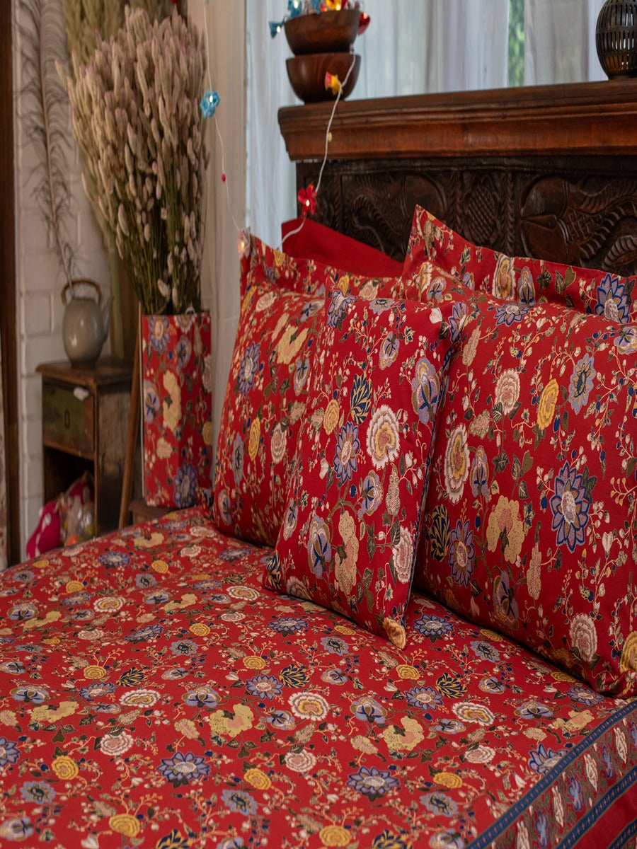 Bed Cover : Malabar Rust