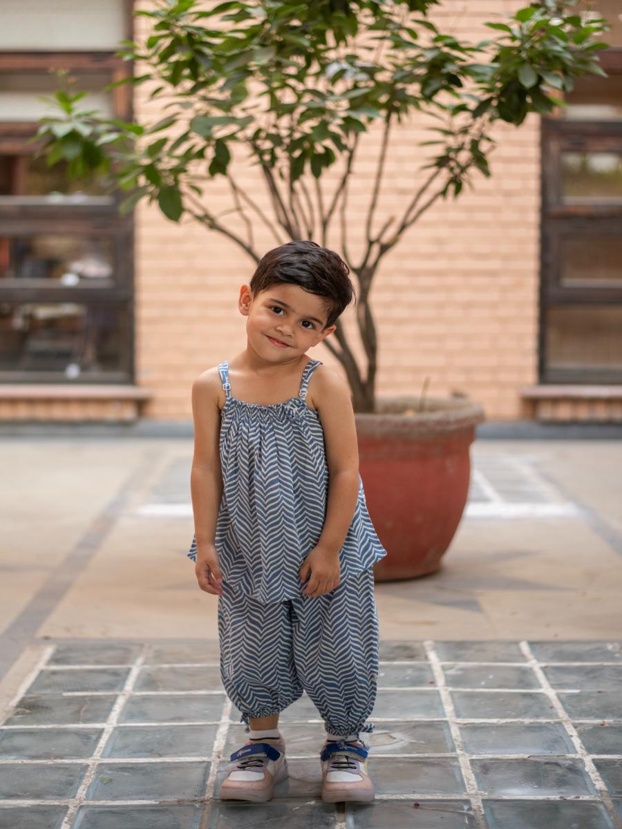 Harem Capri Kids : Gumbaj Navy