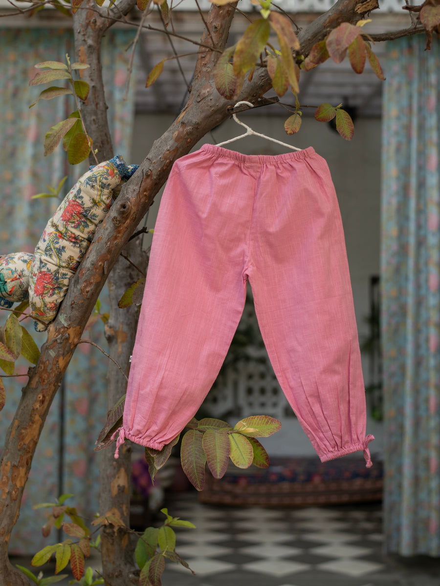 Kids Harem Pant : Slub Dusty Rose