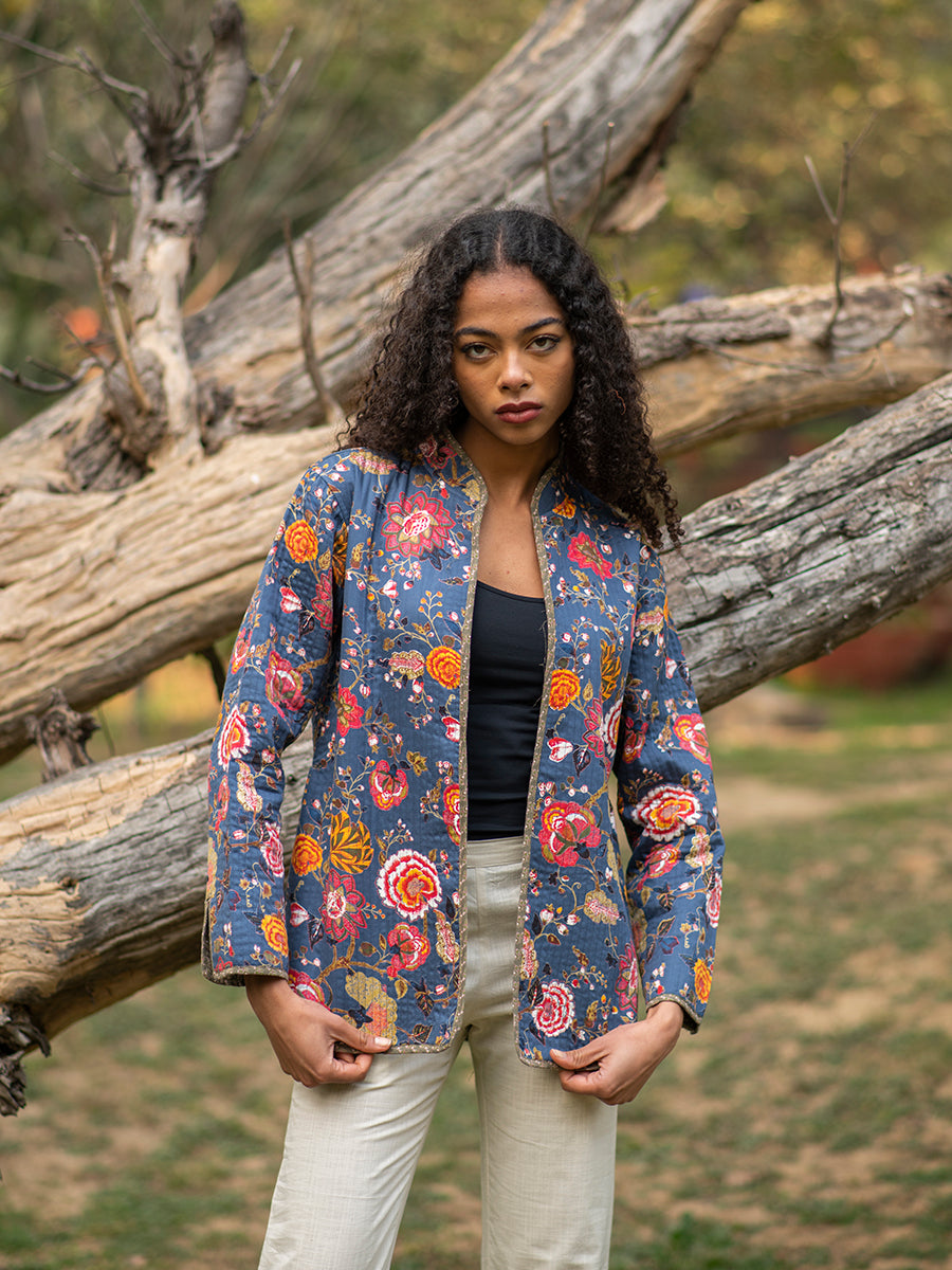 Easy Fit Jacket Reversible : Malabar Neelam