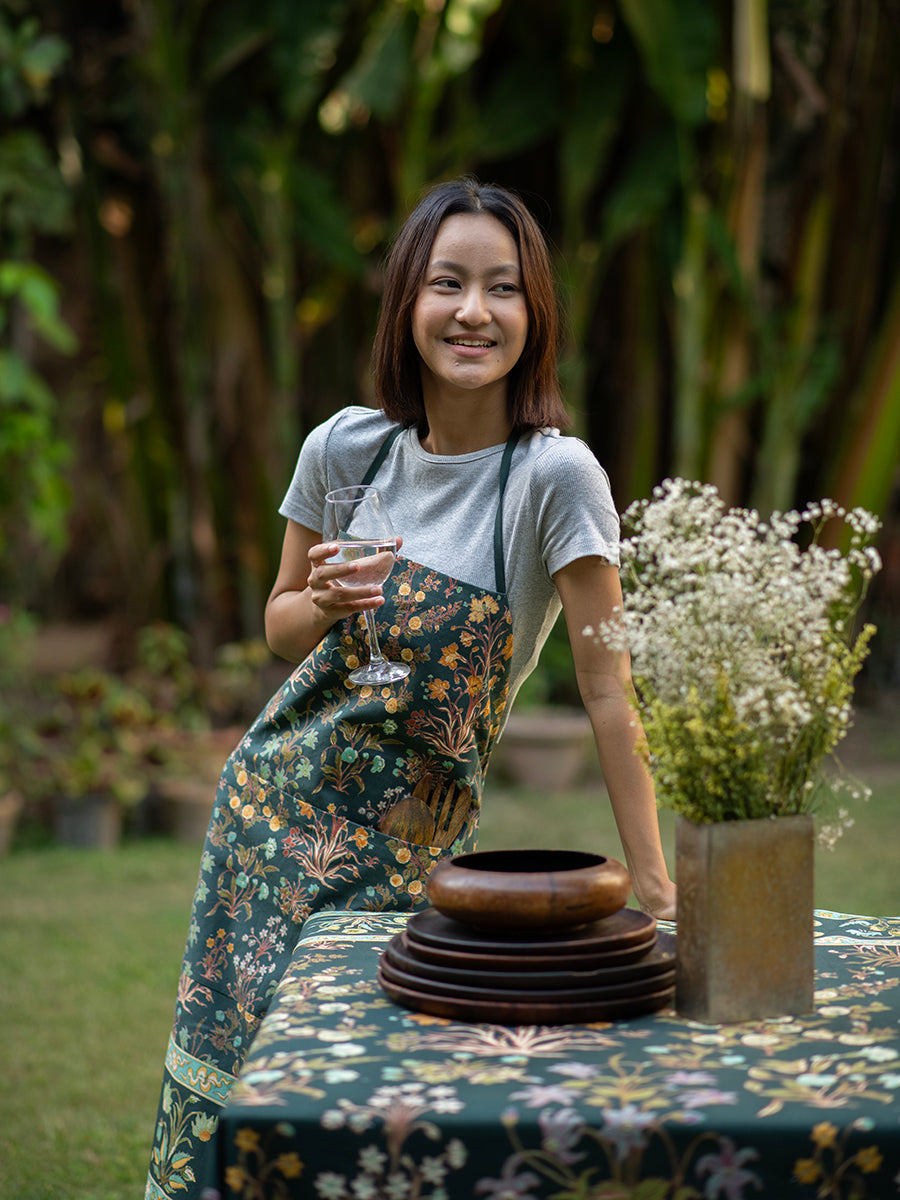 Canvas Apron : Garden Emerald