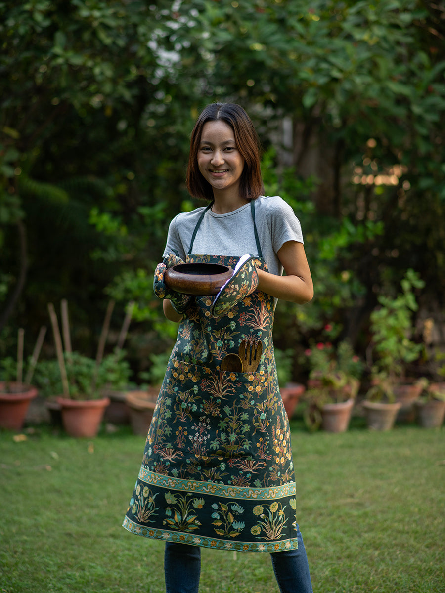 Canvas Apron : Garden Emerald