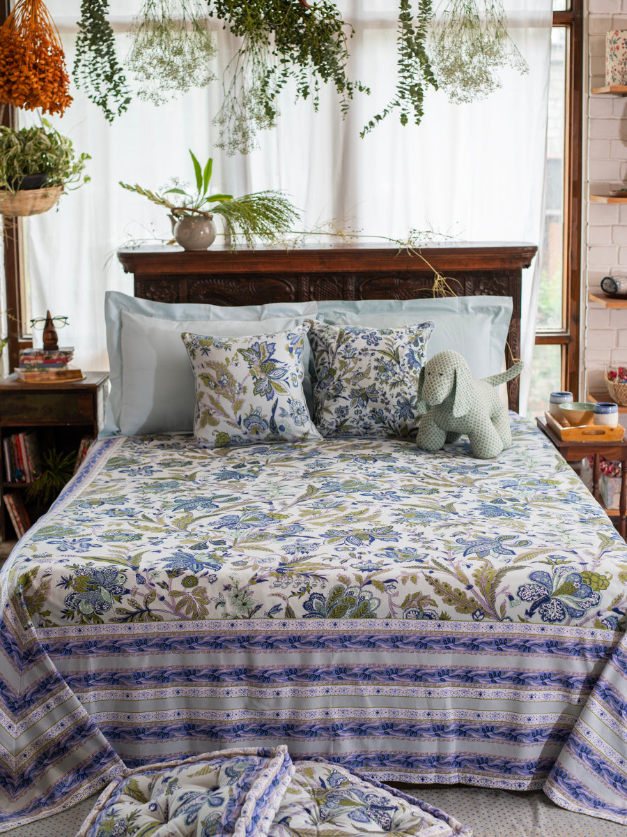 Bed Cover : Hawaii Aqua