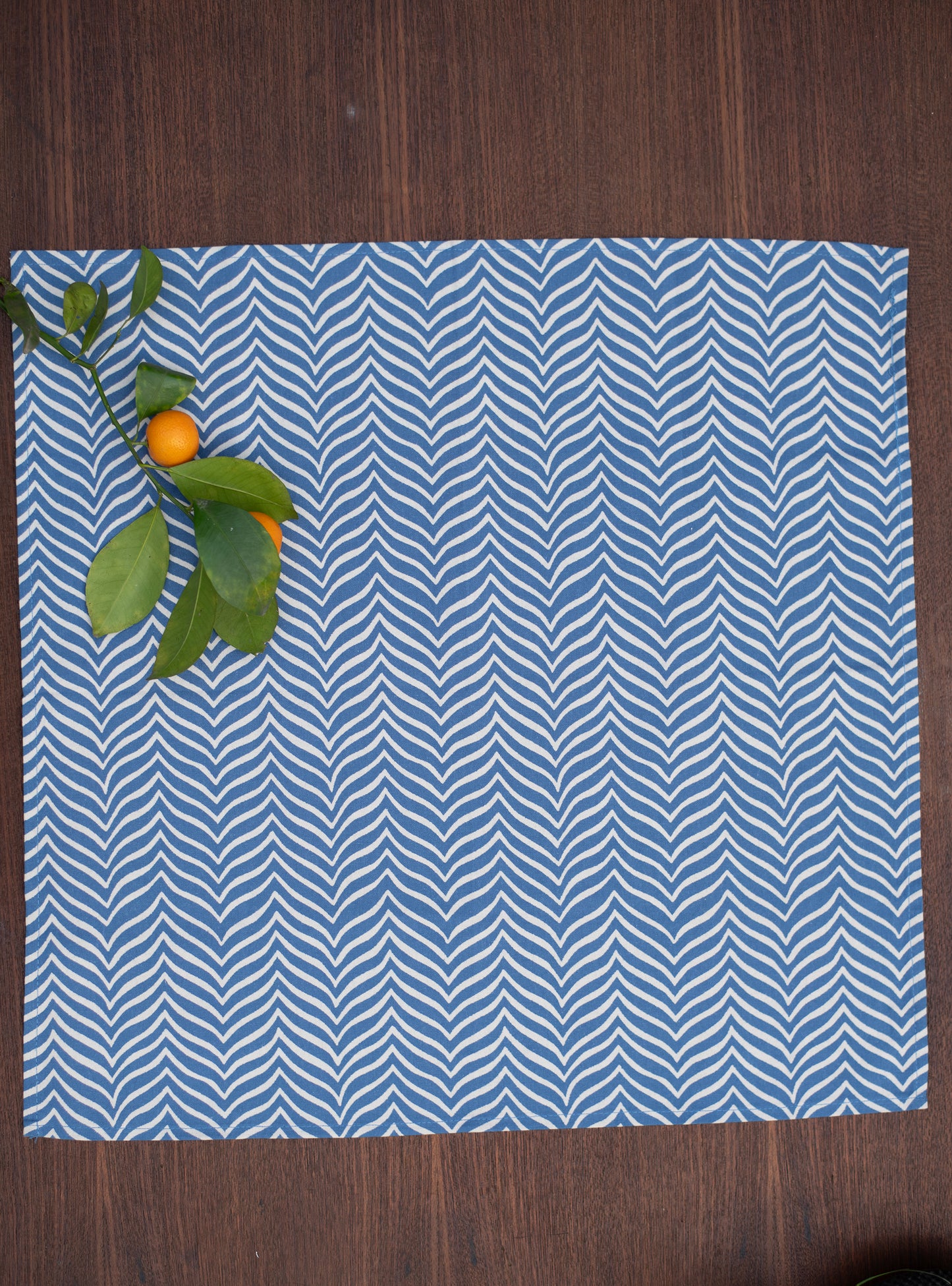 Printed Napkin Set of 6 : Gumbaj Navy