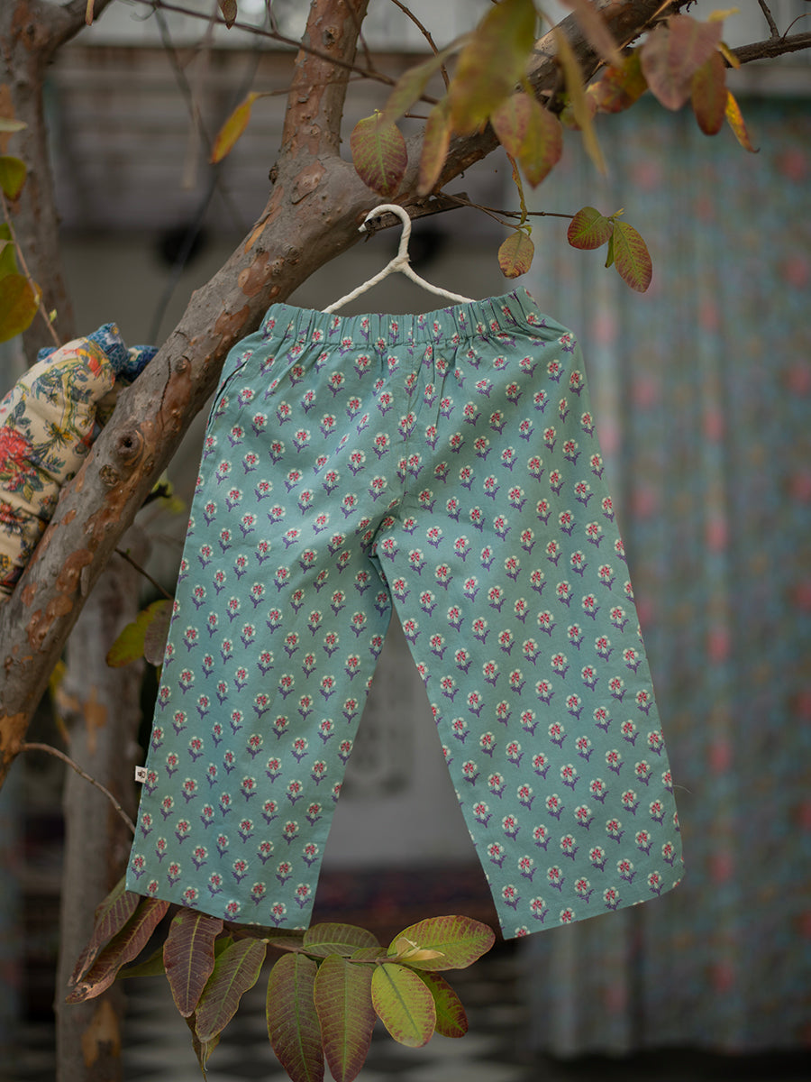 Kids Cycle Pant : Chunri Teal