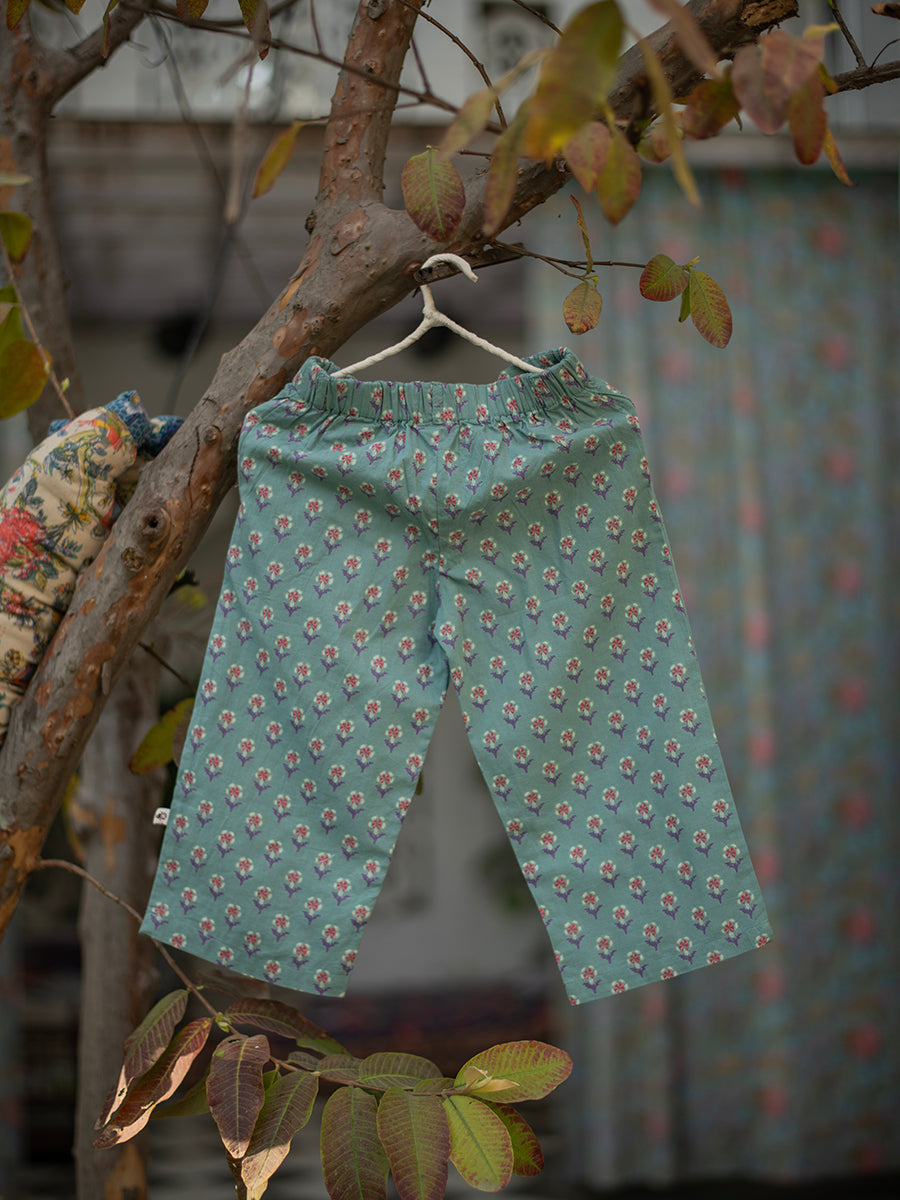 Kids Cycle Pant : Chunri Teal