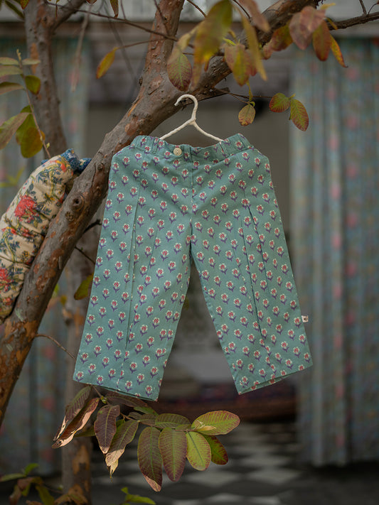 Kids Cycle Pant : Chunri Teal