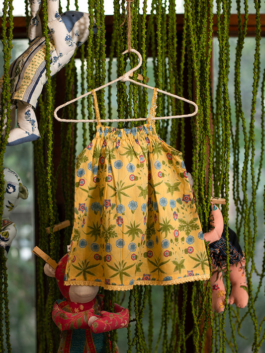 Kids Reiko Dress : Daisy Yellow