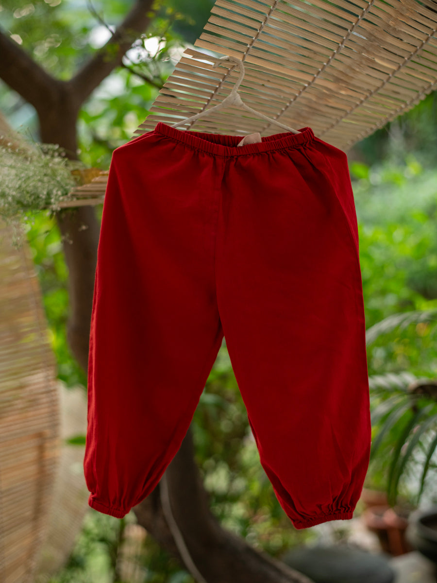 Kids Harem Pant (S) C.S. : RED