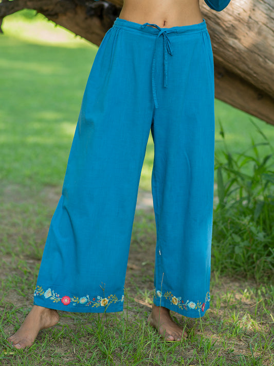 Palazzo Pant : Deep Blue