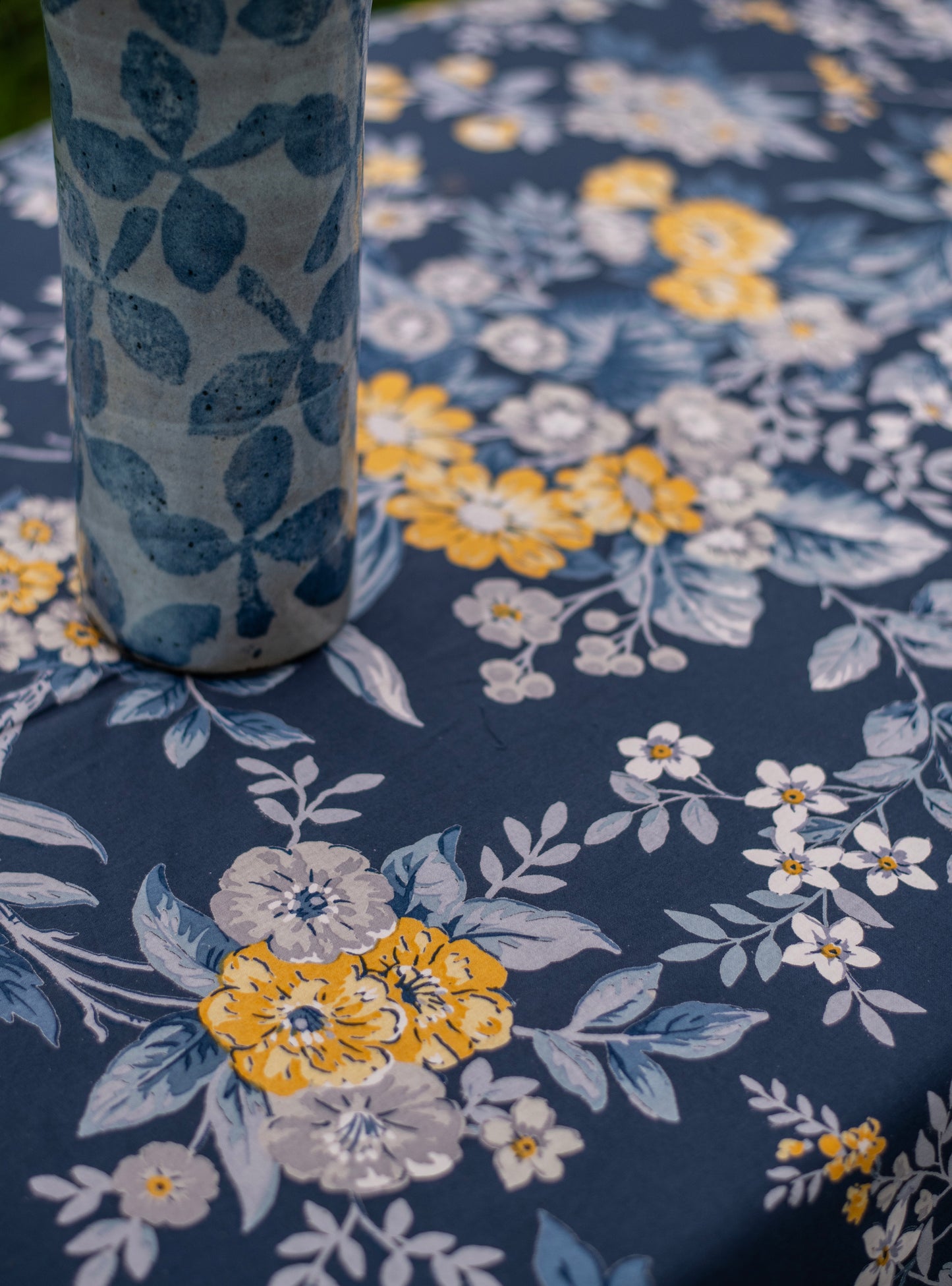 Printed Table Cloths : Palmeros Navy