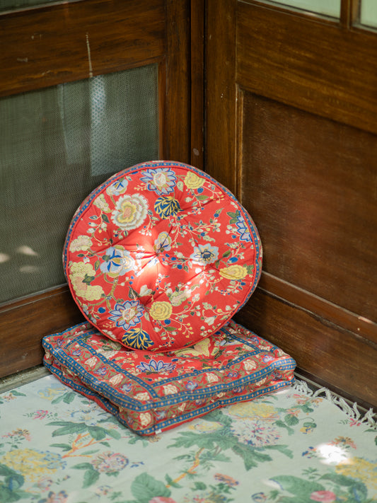 Floor Cushion : Malabar Rust