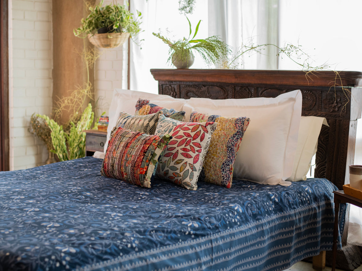 Bed Cover : Pulicat Indigo