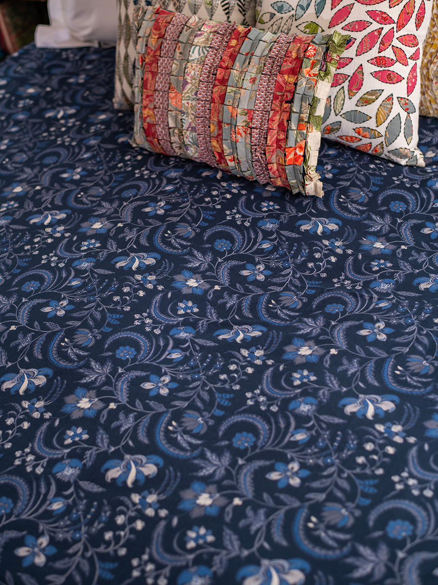 Bed Cover : Pulicat Indigo